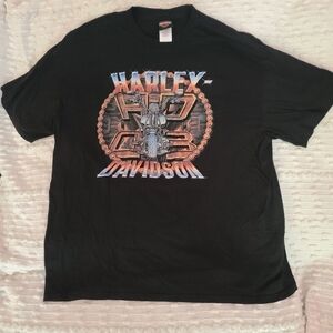 Harley-Davidson Men's Rusted Empire Short Sleeve Tee in Black XXL